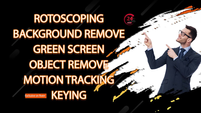 do professional rotoscoping, keying and background remove from videos