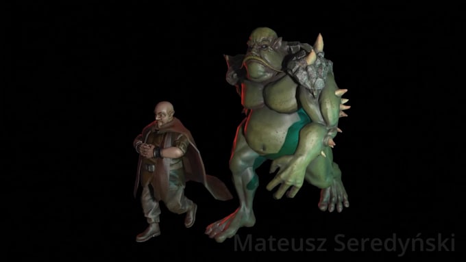 make 3d character animations for your game