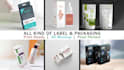 do product packaging, mailer box, shipping box, label and pouch design