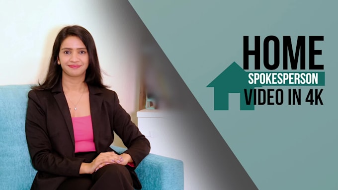 Record a hindi or english female indian 4k spokesperson video by