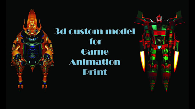 do 3d character modeling for games, animation and 3d print