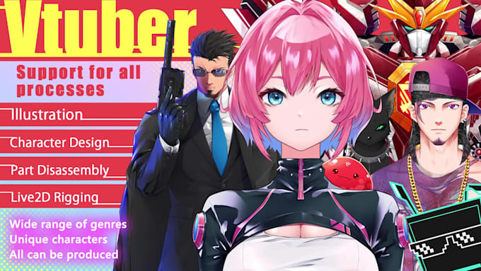 produce high quality vtuber art and rigging