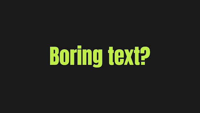create kinetic typography and custom text animations