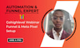create gohighlevel salesfunnel webinar ghl sales funnel meta pixel automation
