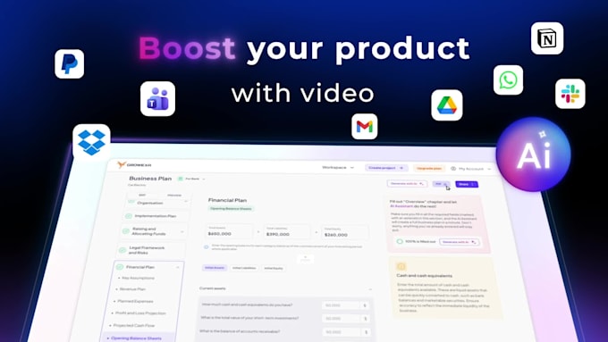 create saas promo video and corporate video ad