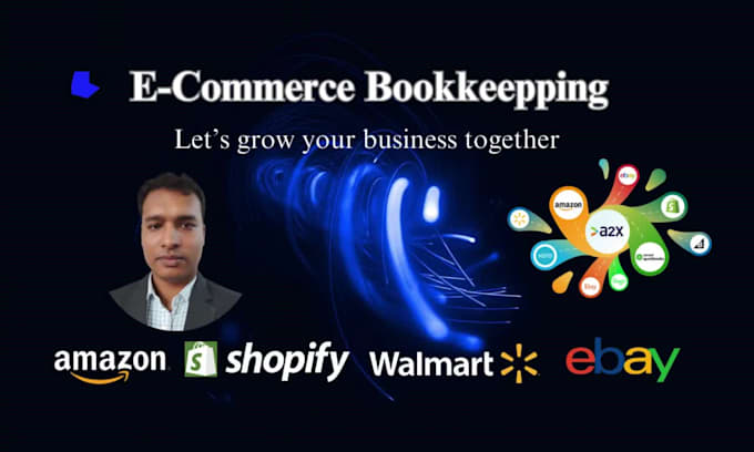 do e commerce bookkeeping including amazon shopify walmart ebay in qbo, xero