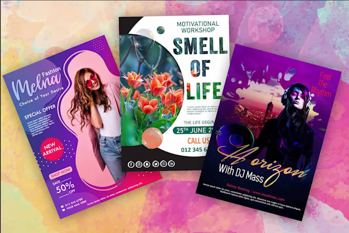 design flyers posters for events and businesses