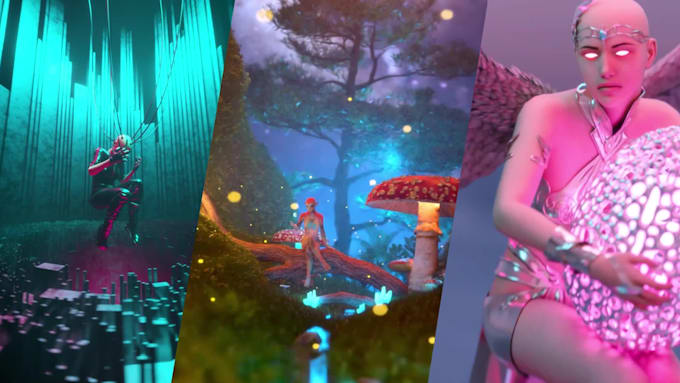create 3d character fantasy and sci fi art animation
