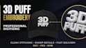 professional 3d puff embroidery digitizing for caps