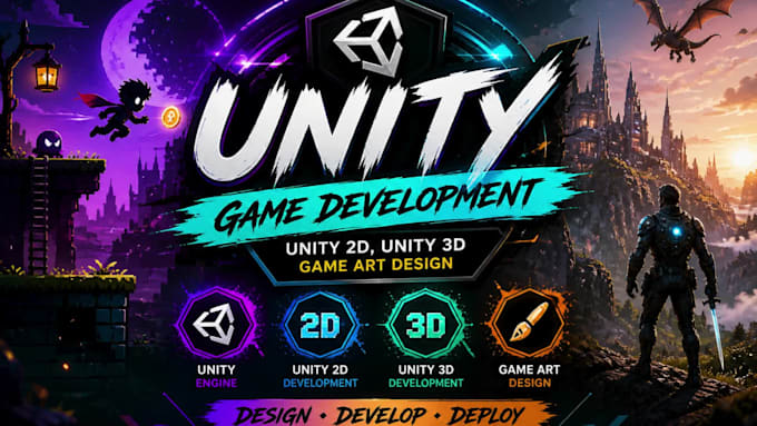 unity 2d, unity 3d game art design, unity game development