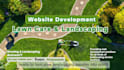 design business website, cleaning service website, lawn care service website