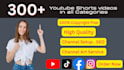 create 300 youtube shorts videos cash cow channel  and reels for monitization
