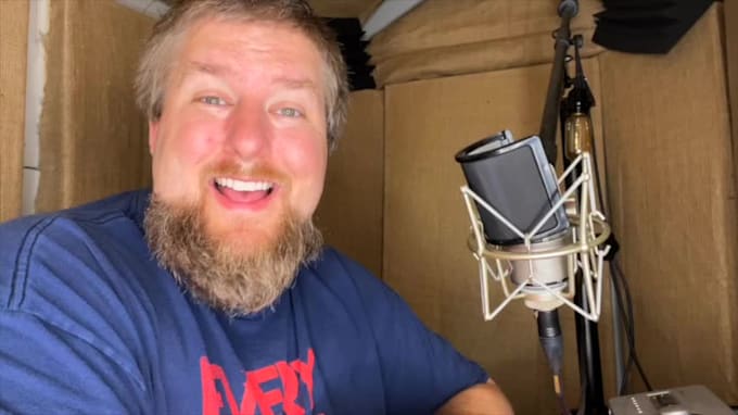 record a professional american male voice over