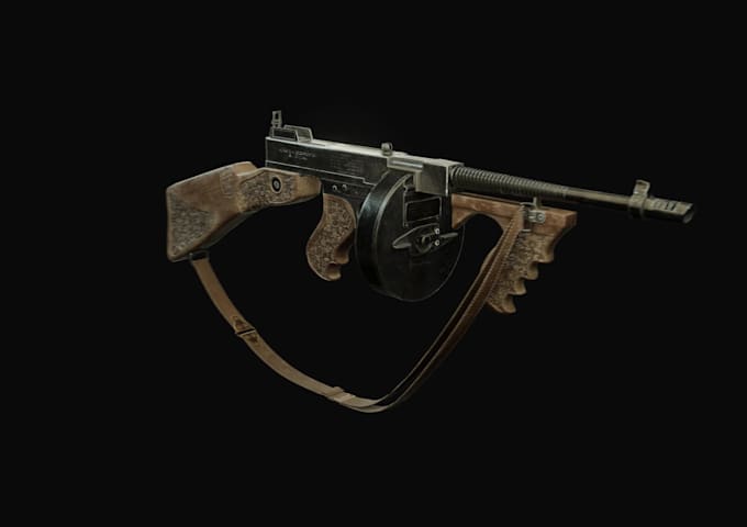 create realistic or stylized game ready 3d weapons for unity, unreal or godot
