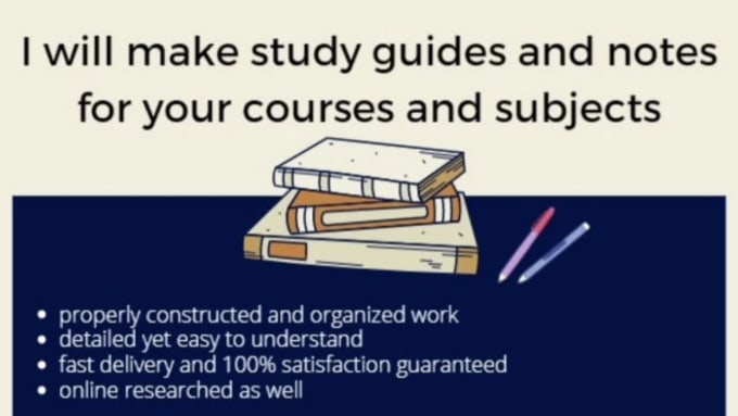 Create Study Guides to Help You in Your Subjects