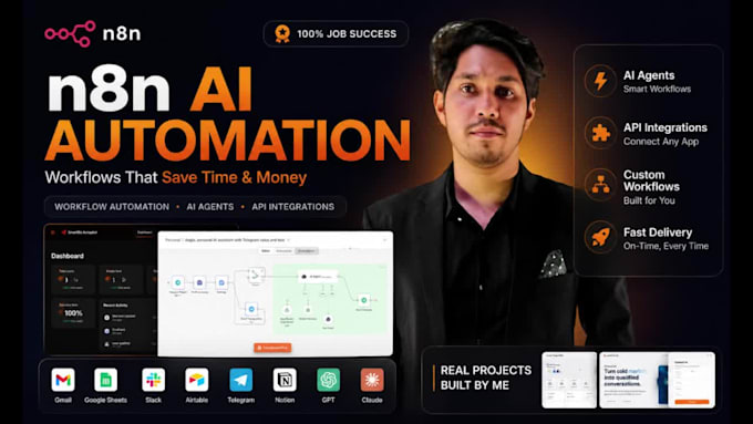 build n8n automation workflows and API integrations