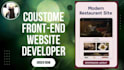design a responsive restaurant website using HTML, CSS, js