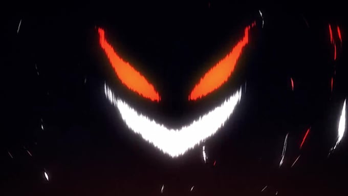 create a fire halloween logo animation intro