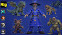 character modeling rigging animation for games in maya blender