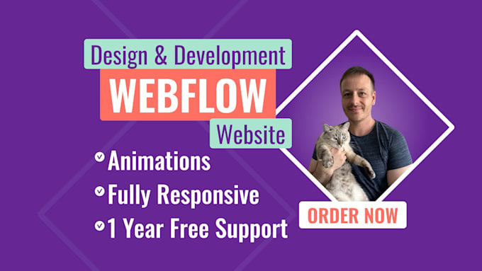 be your webflow expert, design or develop webflow website