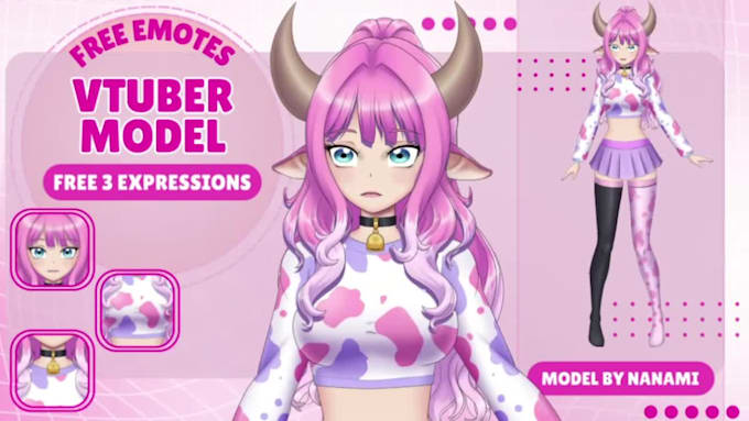 design and rig a professional custom vtuber avatar for streaming