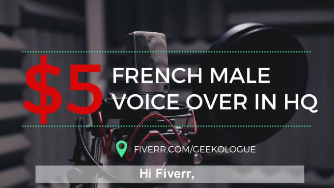 Record a French Male Voice Over in HQ