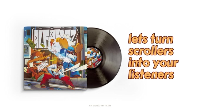 draw a stunning illustrated album cover for your music project