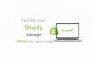 be your shopify store manager