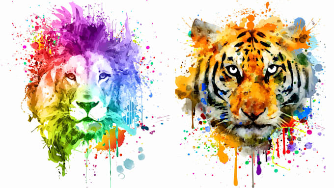 design abstract watercolor canvas wall art