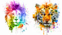 design abstract watercolor canvas wall art