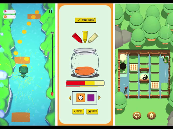 develop 2d and 3d unity games for PC, mobile and web