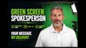 record a professional green screen spokesperson video