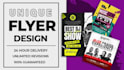 design professional flyer poster brochure design in 24 hrs