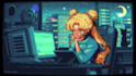 create chill anime pixel art short scenes