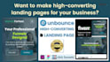 design high converting landing pages using unbounce, clickfunnels and webflow
