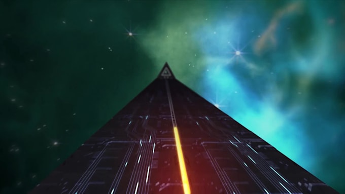 make scifi tunnel logo opener animation