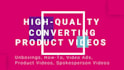 create an amazon ecommerce product video