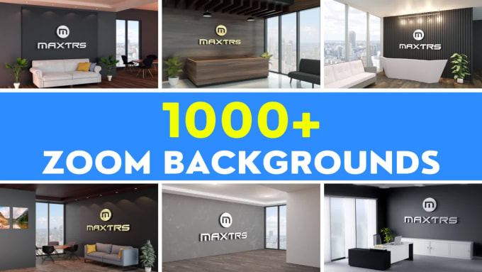 Design 5 custom zoom virtual backgrounds in 1 hour by Maxtrs | Fiverr