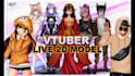 draw live2d anime vtuber model character avatar and rigging for stream