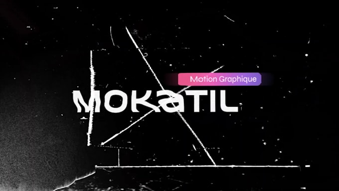 create glitch logo video intro