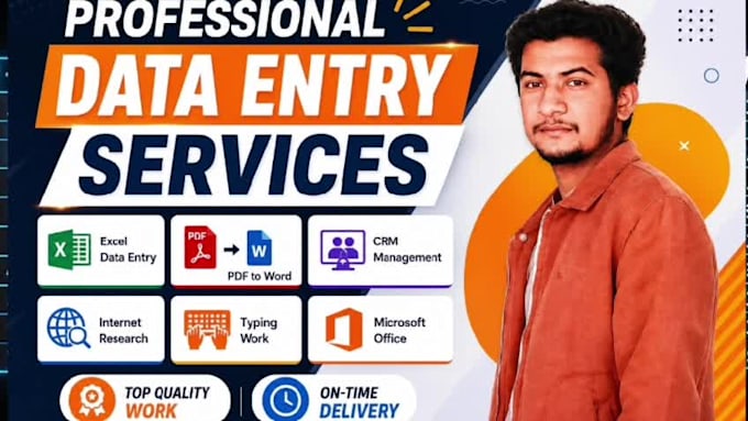do excel word CRM data entry and web research professionlly