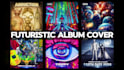 create a futuristic album, mixtape or single cover