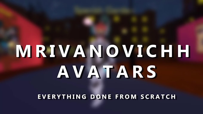 vtuber, vrchat and vrm avatars from scratch message me first