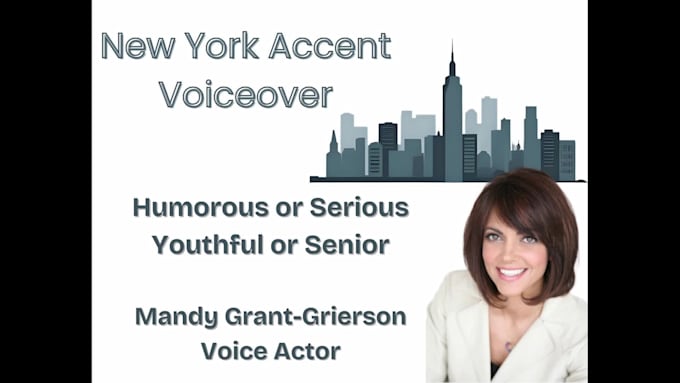create a female new york accent voice over