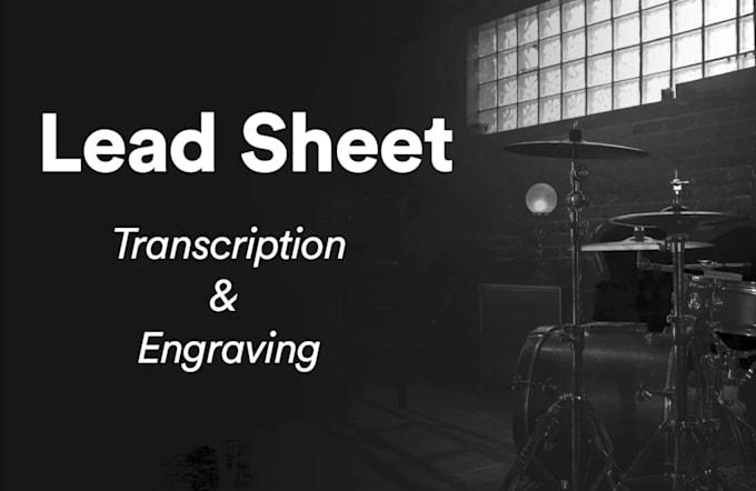 transcribe and create lead sheets for your track