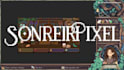 create retro pixel art background for stream