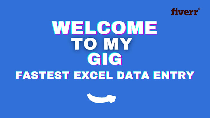 fastest data entry in excel
