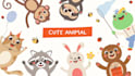 create cartoon vector animal in a simple style