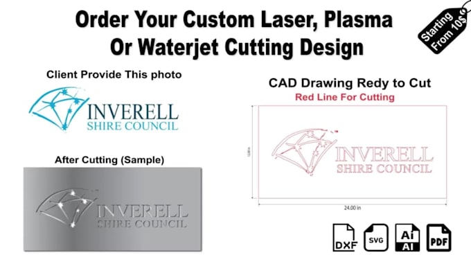 do cut ready dxf for laser cutting, plasma cutting