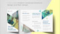 create modern corporate brochure design and flyer design